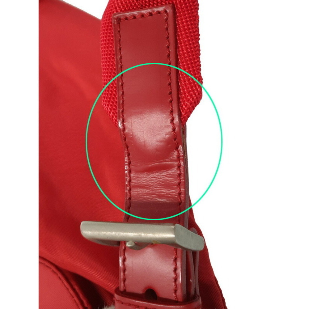 Prada Rucksack Two Tessuto Daybag Pocket Backpack Red - Picture 7 of 9